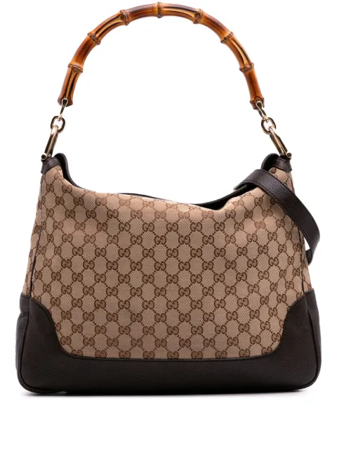 Gucci Pre-Owned 2016-2025 GG Canvas Bamboo Diana satchel