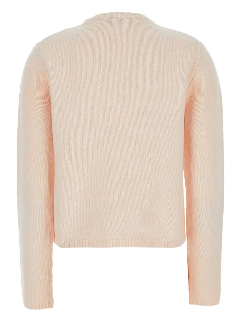 Moncler embroidered logo sweater Roze