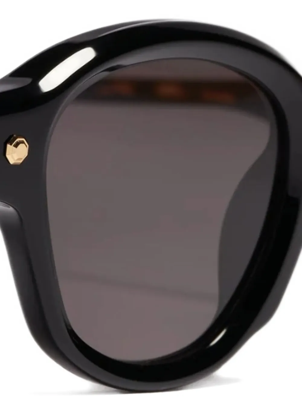 John Dalia round-frame sunglasses Zwart