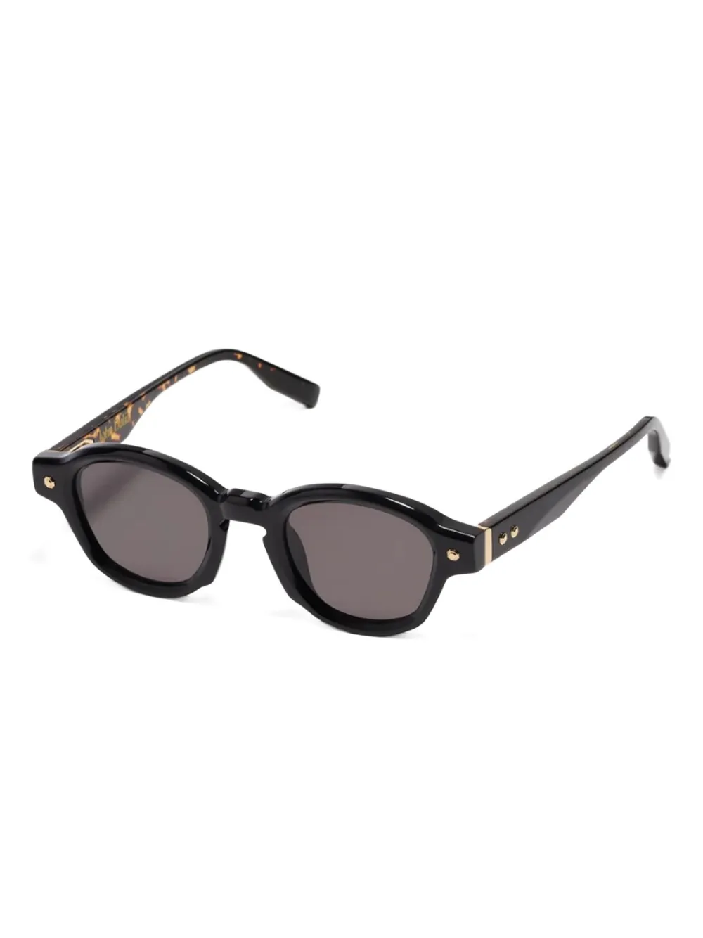 John Dalia round-frame sunglasses Zwart