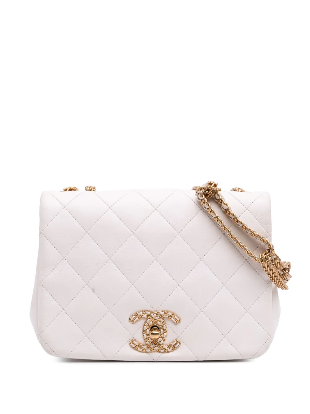 CHANEL Pre-Owned 2021-2025 Small Quilted Lambskin On And On Chain Flap CHANEL Pre-Owned 2021-2025 Small Quilted Lambskin On And On Chain Flap