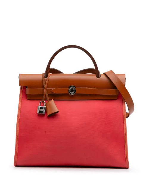 Hermès Pre-Owned 2018 Toile Herbag Zip 31 satchel