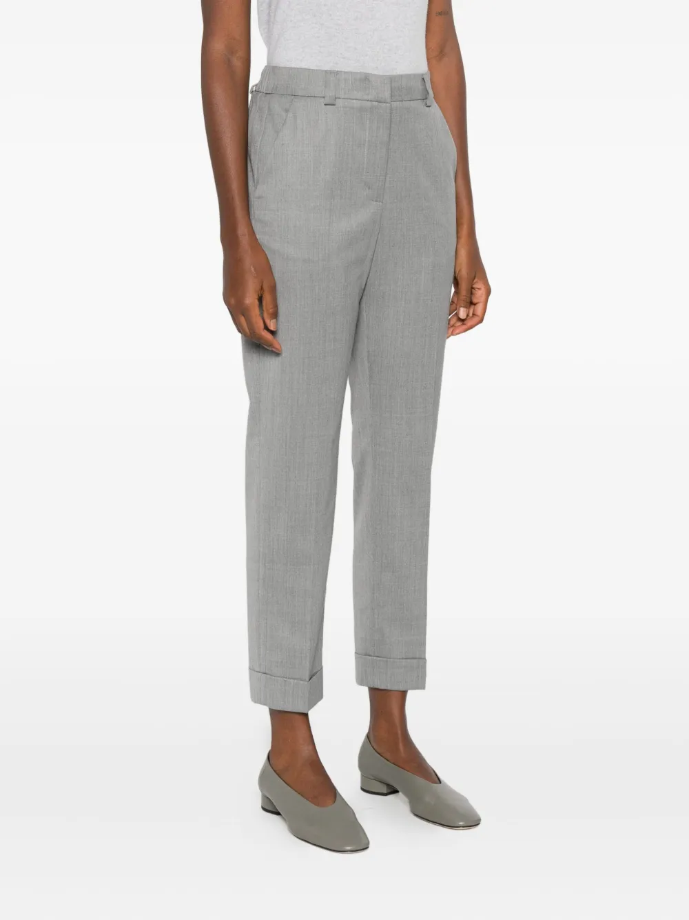 Peserico Straight broek Grijs