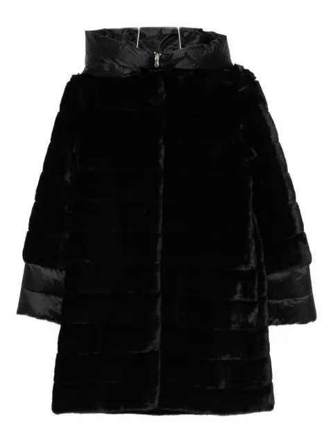 Marella hooded faux-fur coat