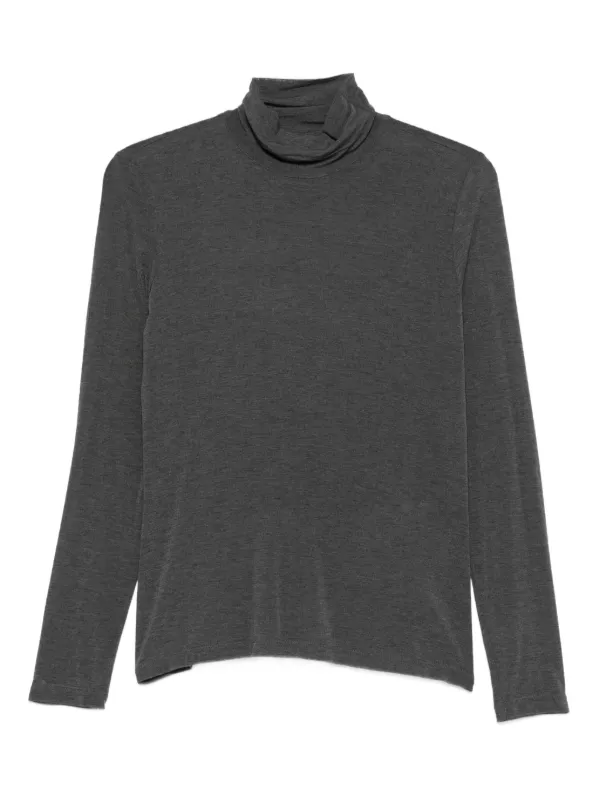 Marella high-neck long-sleeve Top Grey FARFETCH NZ