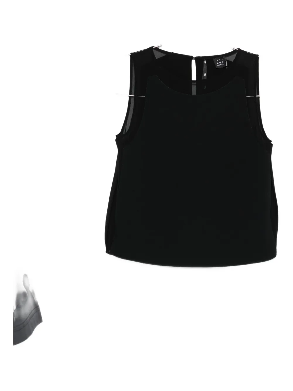Marella Garden sleeveless top - Nero