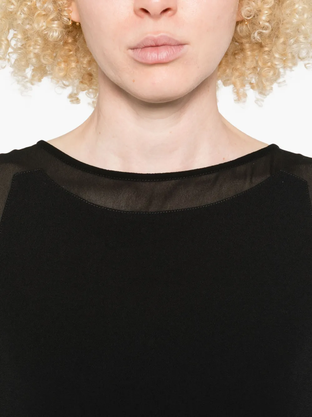Marella Garden sleeveless top Zwart