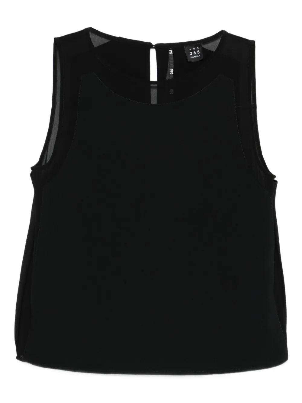 Marella Garden sleeveless top Zwart