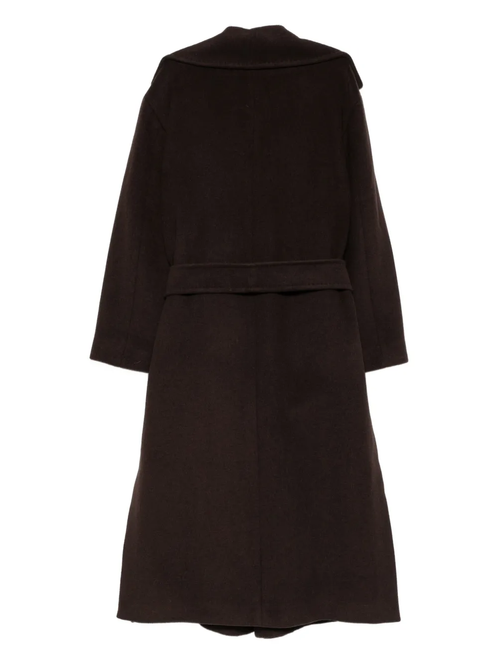 Marella Cadmio belted single-breasted coat - Bruin