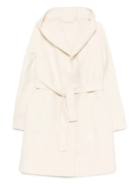 Marella hooded belted coat