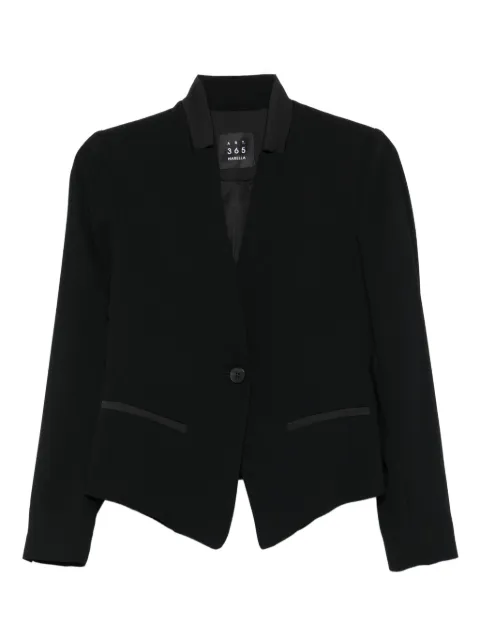 Marella single-button satin-trimmed jacket