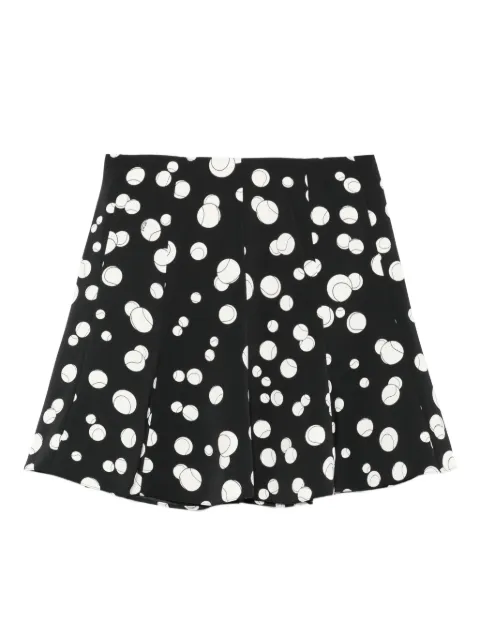 Marella pleated ball-print mini skirt