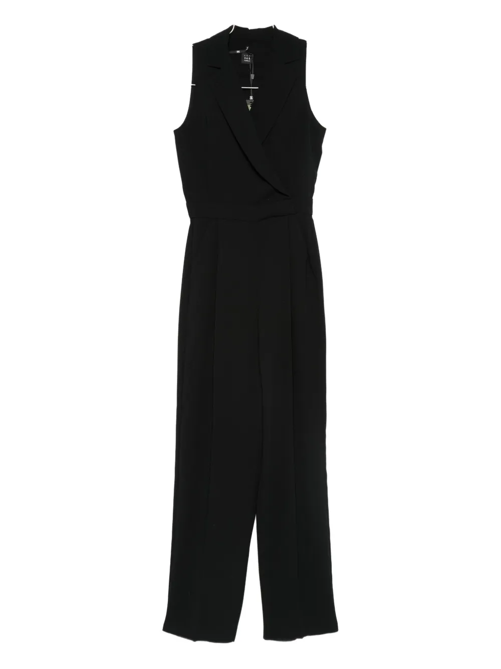Marella lapel sleeveless jumpsuit - Nero