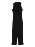 Marella lapel sleeveless jumpsuit - Black