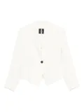 Marella Miranda single-button curved-hem blazer - Neutrals