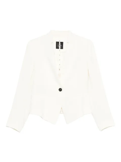 Marella Miranda single-button curved-hem blazer