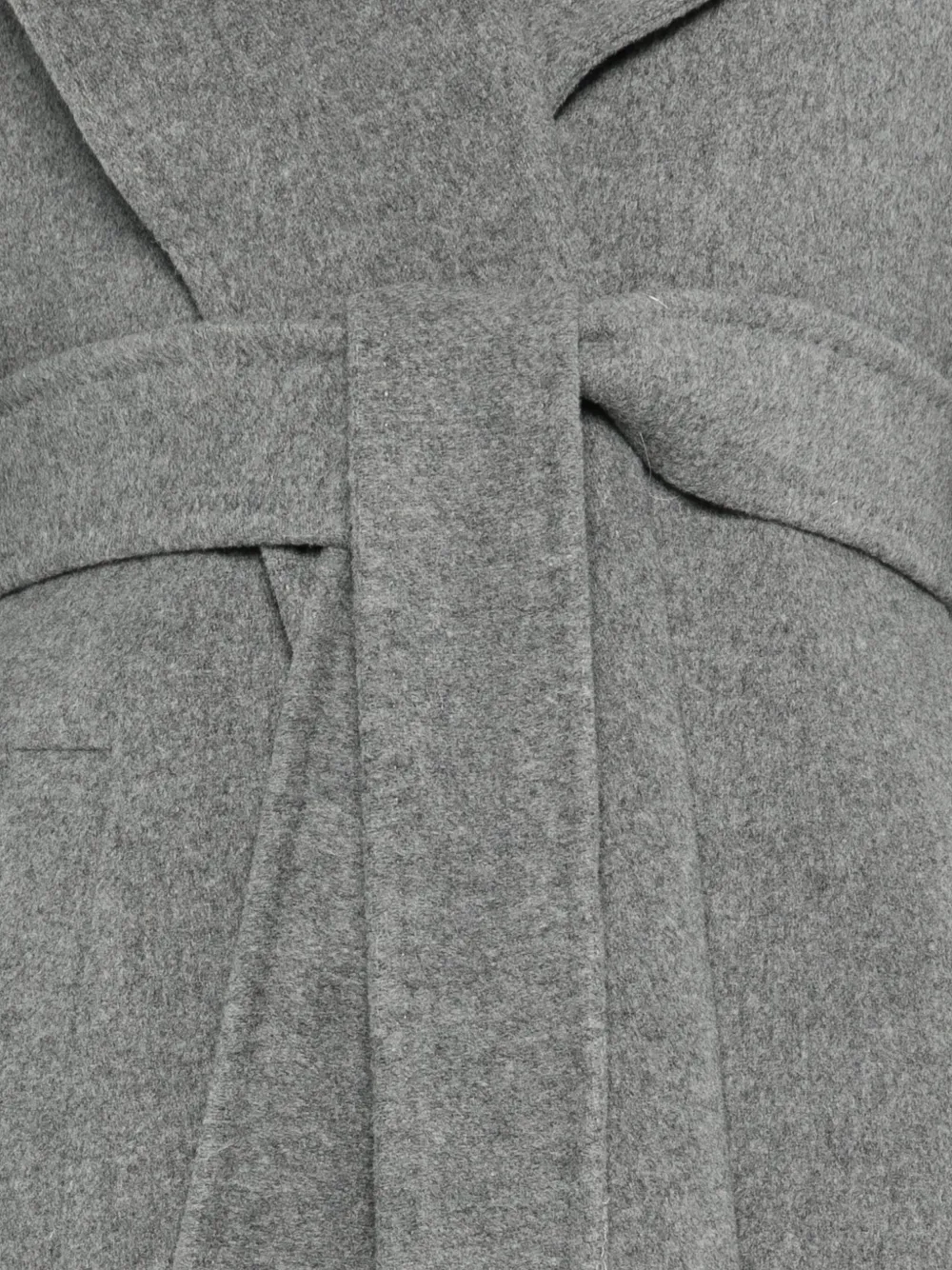 Marella Cadmio Belted Single-breasted Coat In Gray