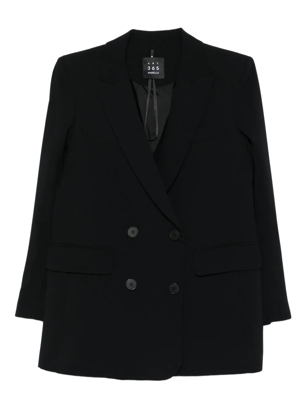 double-breasted button blazer