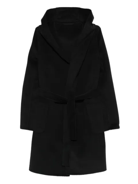 Marella hooded belted coat
