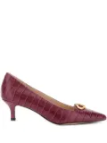 TWINSET 50mm crocodile-effect pumps - Red