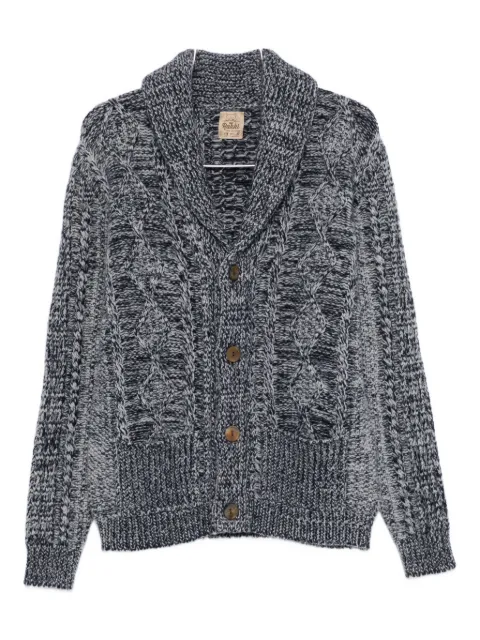RAKKI cable-knit shawl-collar cardigan