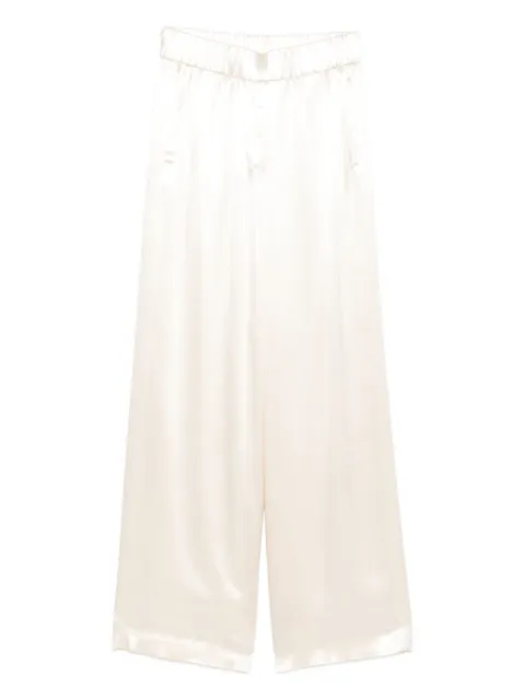 Peserico elastic-waist wide-leg trousers