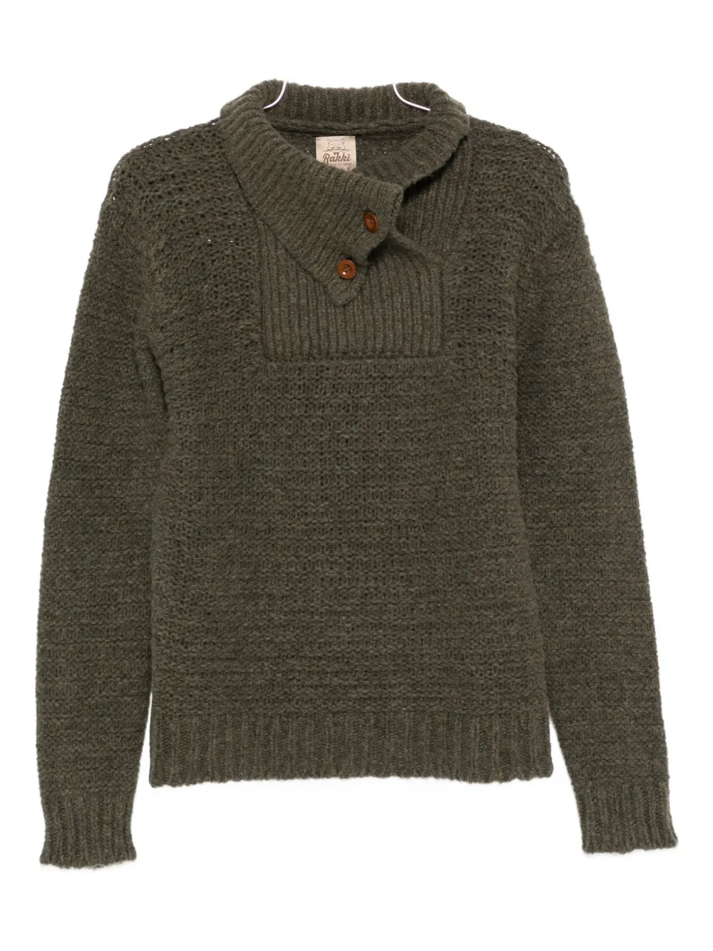 Rakkì Johnson Button-fastening Sweater In Green