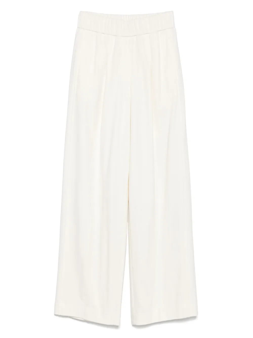 Peserico Plooibroek met wijde pijpen Beige