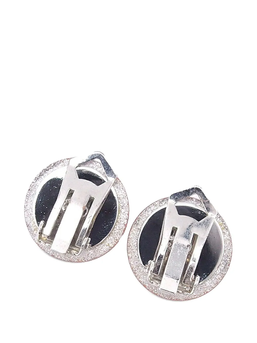 CHANEL Pre-Owned 2000 Resin CC Clip on Earrings costume earrings | Image 2