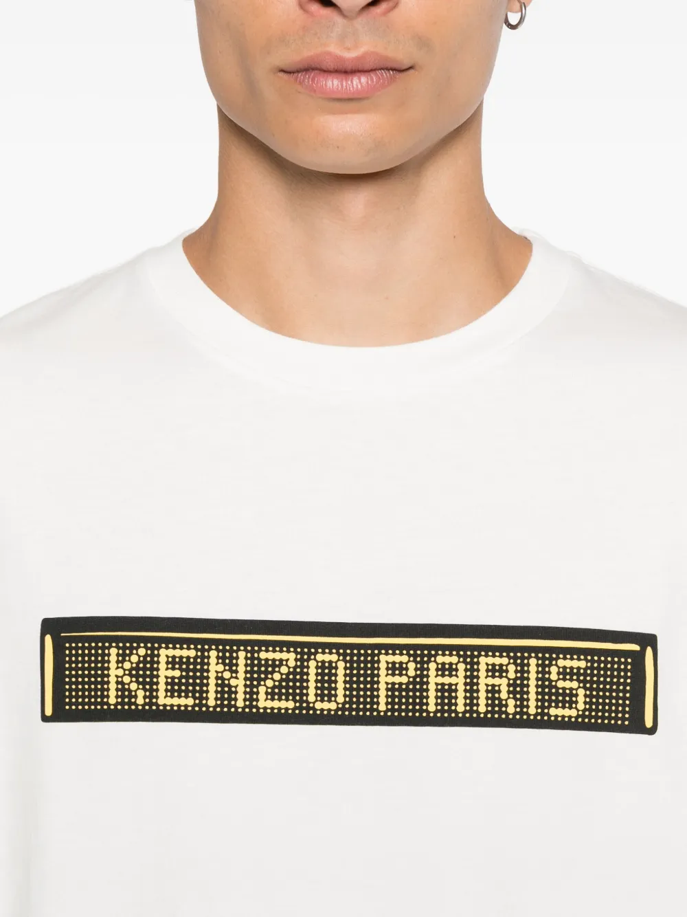Kenzo Katoenen T-shirt met grafische print Wit