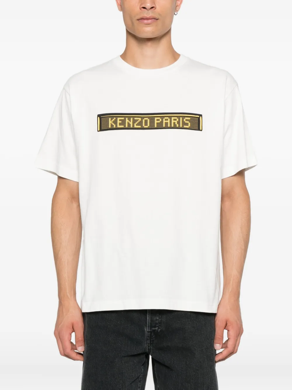 Kenzo Katoenen T-shirt met grafische print Wit