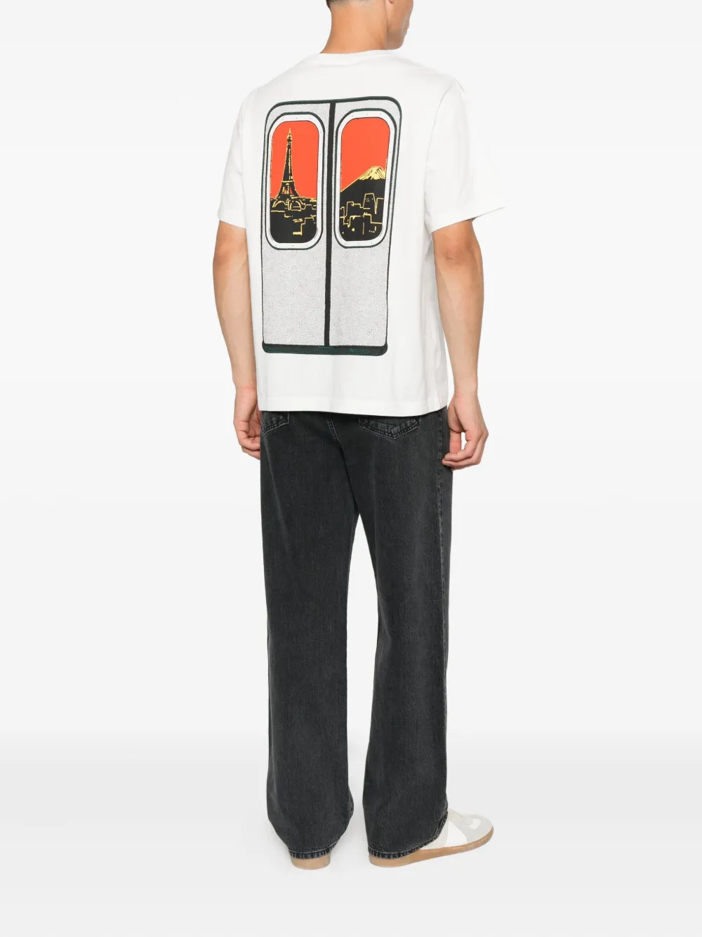 Kenzo Katoenen T-shirt met grafische print Wit