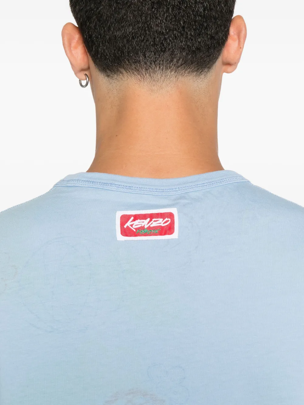 Kenzo x Futura 2000 katoenen T-shirt met logoprint Blauw