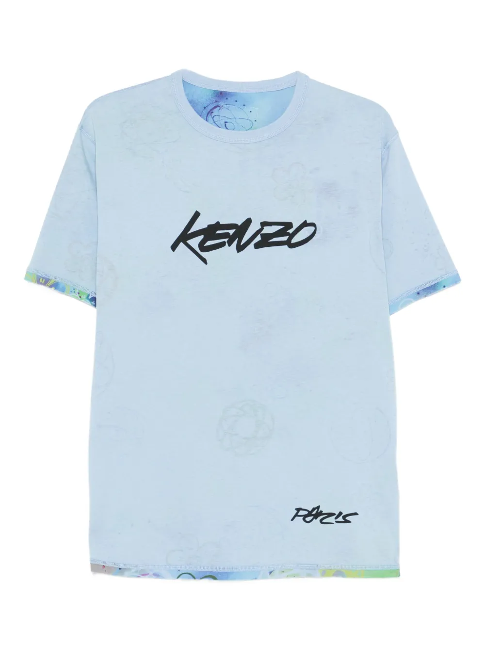 Kenzo x Futura 2000 katoenen T-shirt met logoprint Blauw