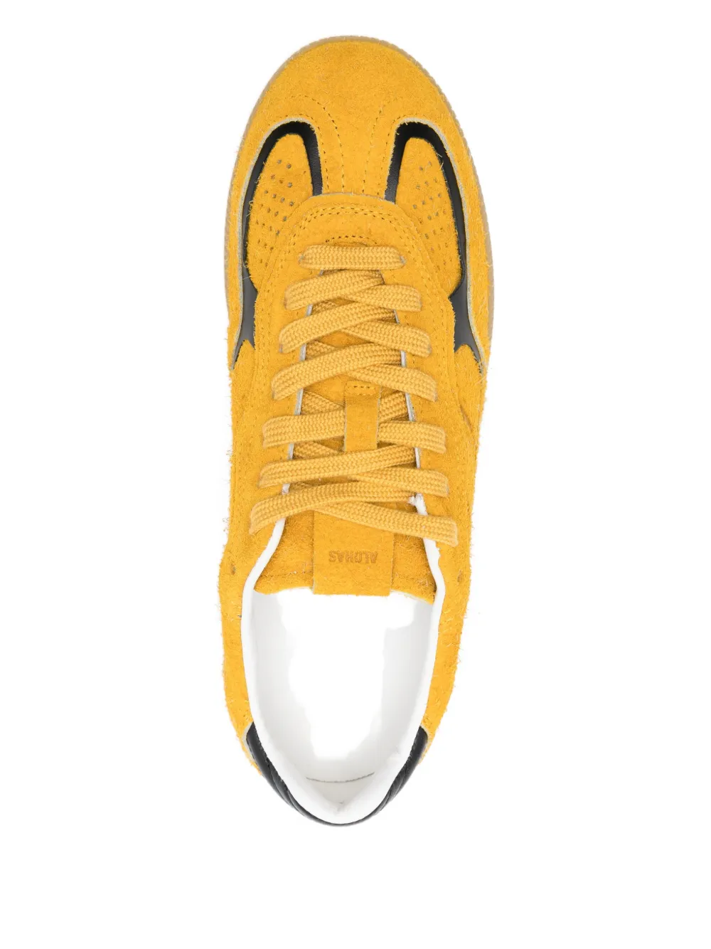 Alohas Tb.490 Rife Suede Fuzzy Sneakers In Yellow