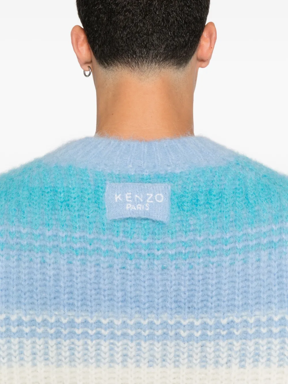Kenzo Gestreepte trui met ronde hals Blauw