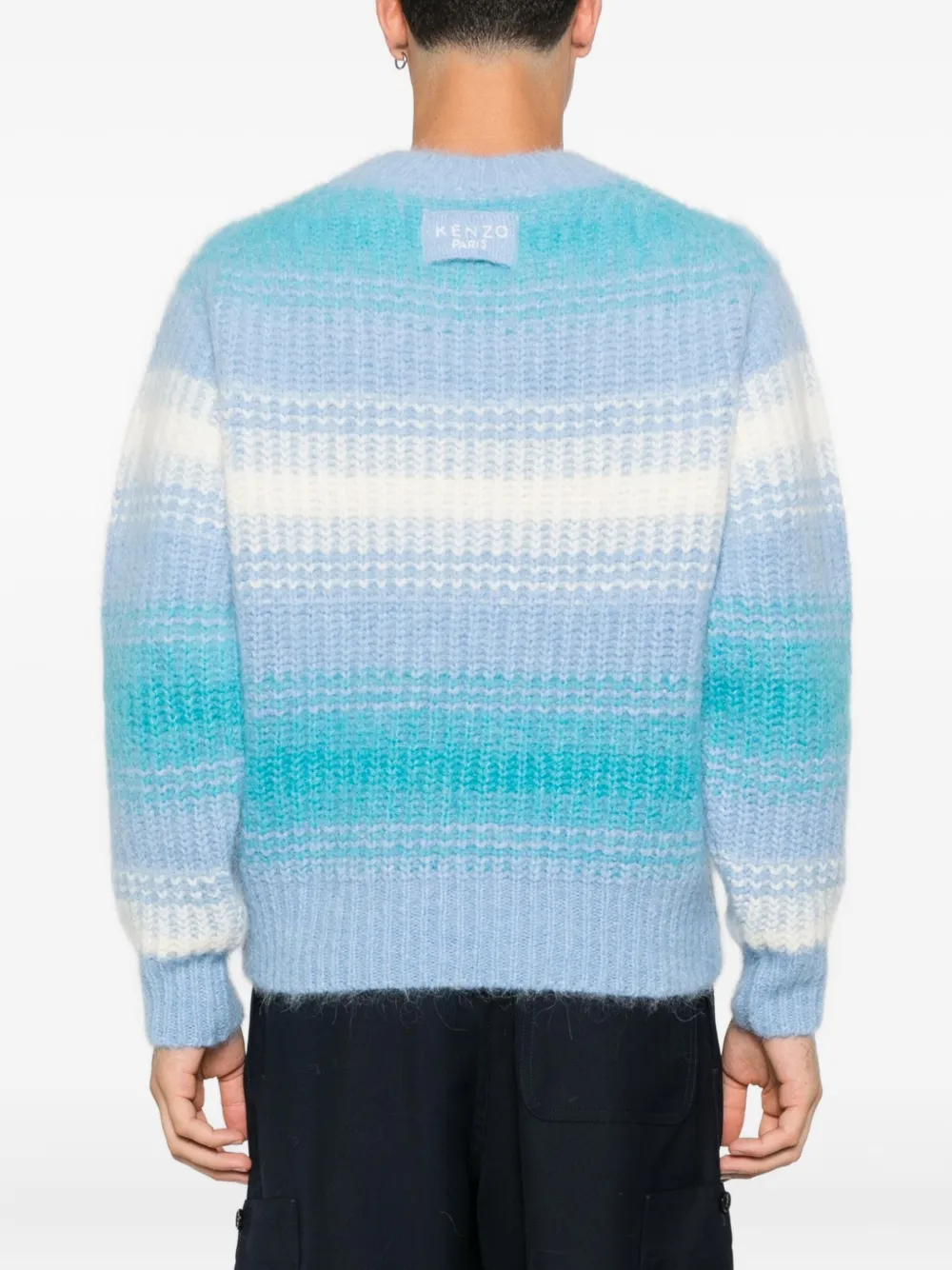 Kenzo Gestreepte trui met ronde hals Blauw