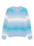 Kenzo striped crew-neck jumper - Blue