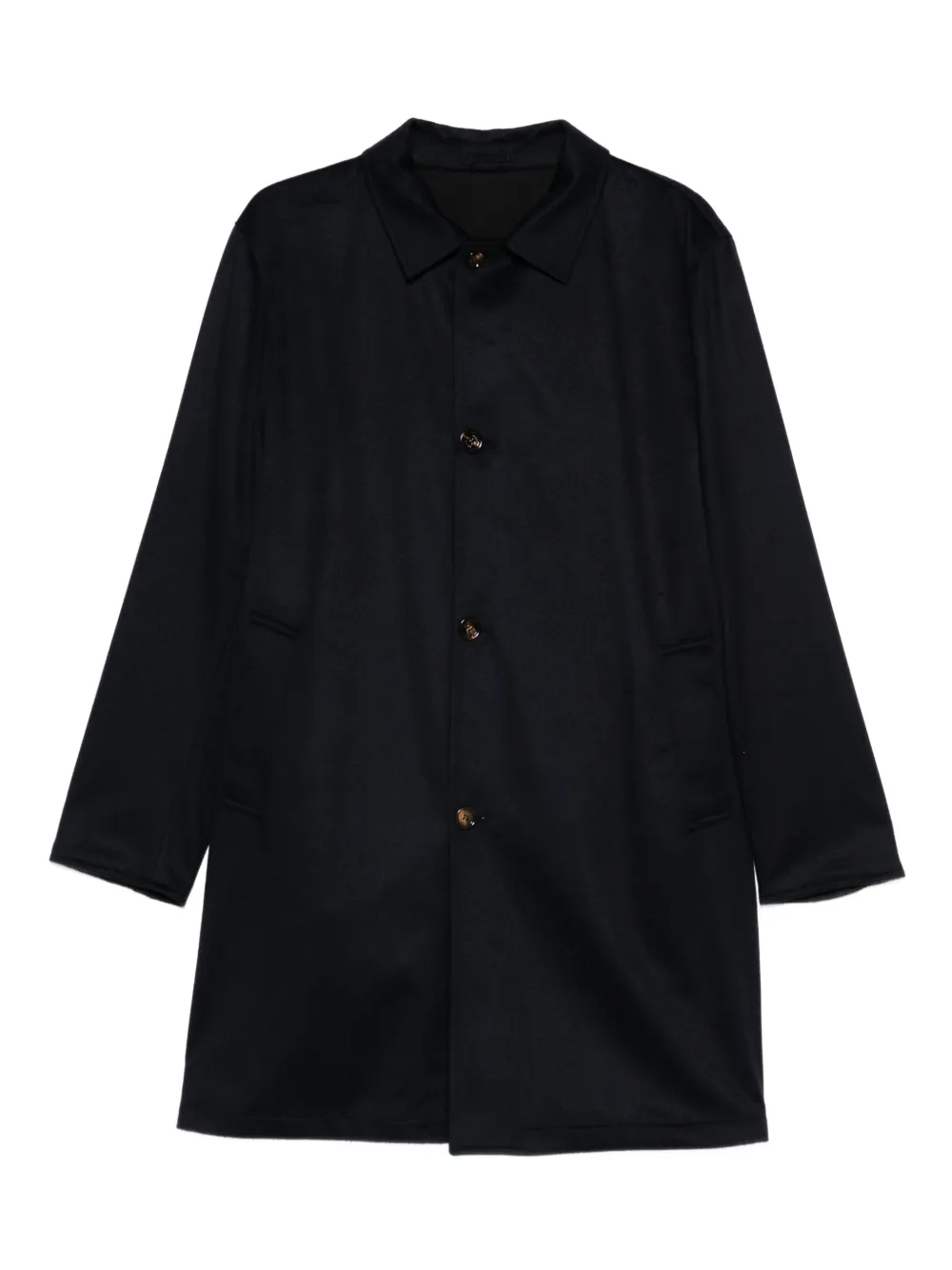 Kired button-fastening coat - ブルー Kired button-fastening coat - ブルー