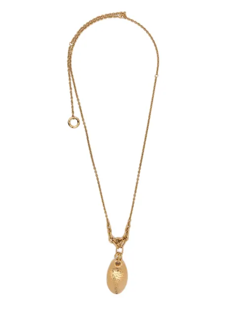 Chloé 해머드 타원형 네크리스