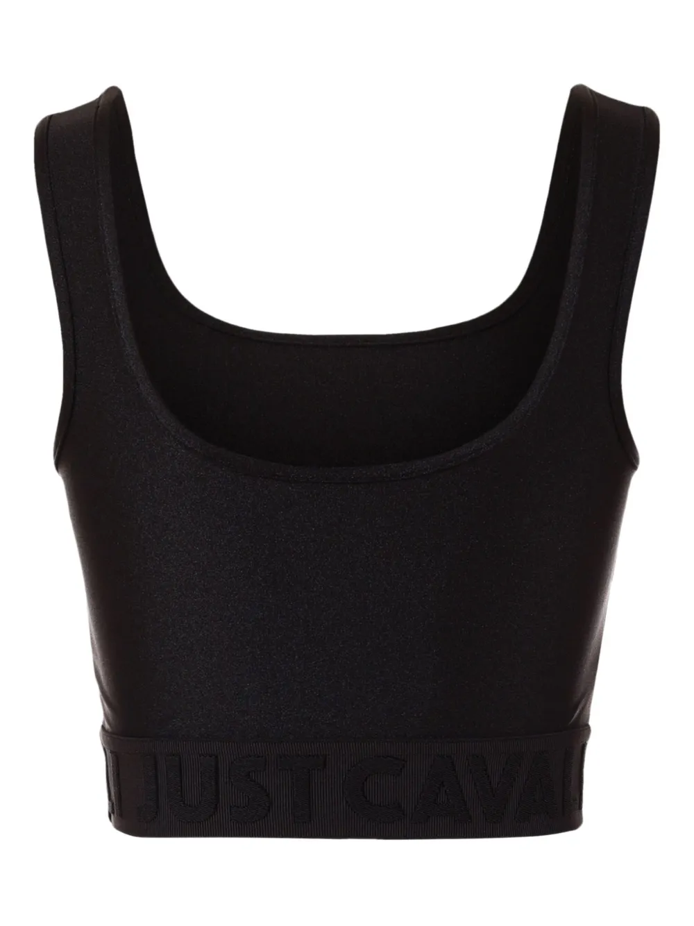 Just Cavalli Scoop-neck Top In Black