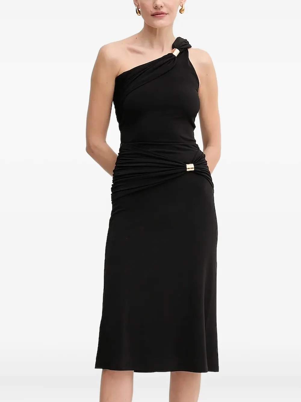 Hervé Léger Sofia one-shoulder ring top | Black | Image 1