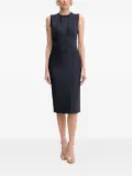 Hervé Léger panelled sleeveless midi day dress - Blue