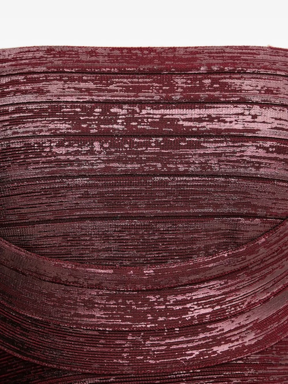 Hervé Léger Gemma metallic jurk Rood