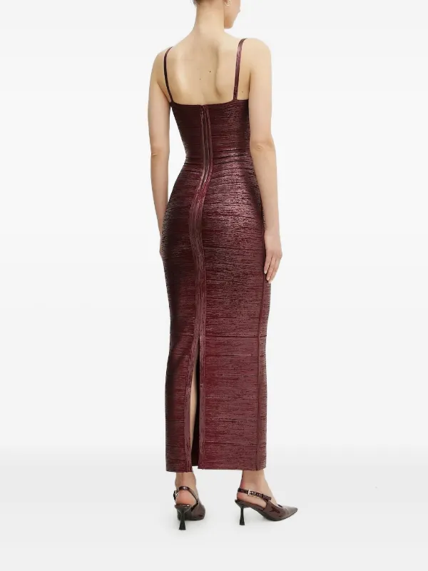 open lace back dress Hervé Léger // Strapless Bandage Dress – VSP Consignment main image 1