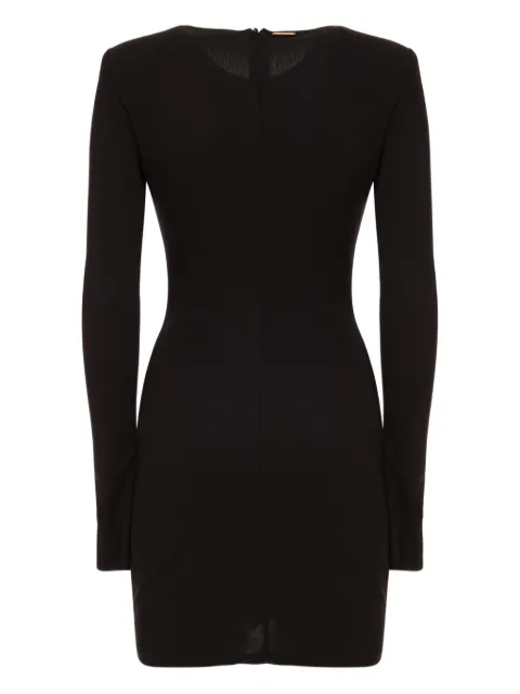 Just Cavalli long-sleeve draped dress