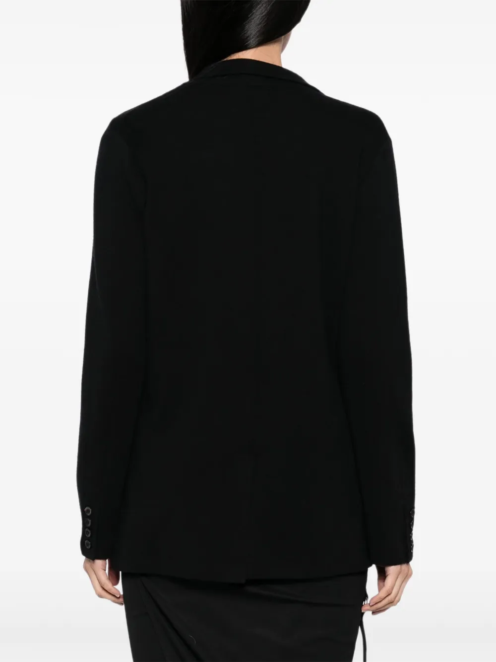 N.Peal Blazer met enkele rij knopen Zwart