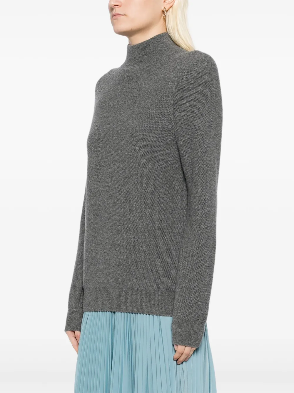 N.Peal Honeycomb gebreide trui Grijs