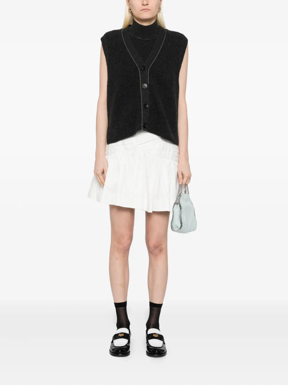 N.Peal V-neck vest | Knitted Tops | Image 2