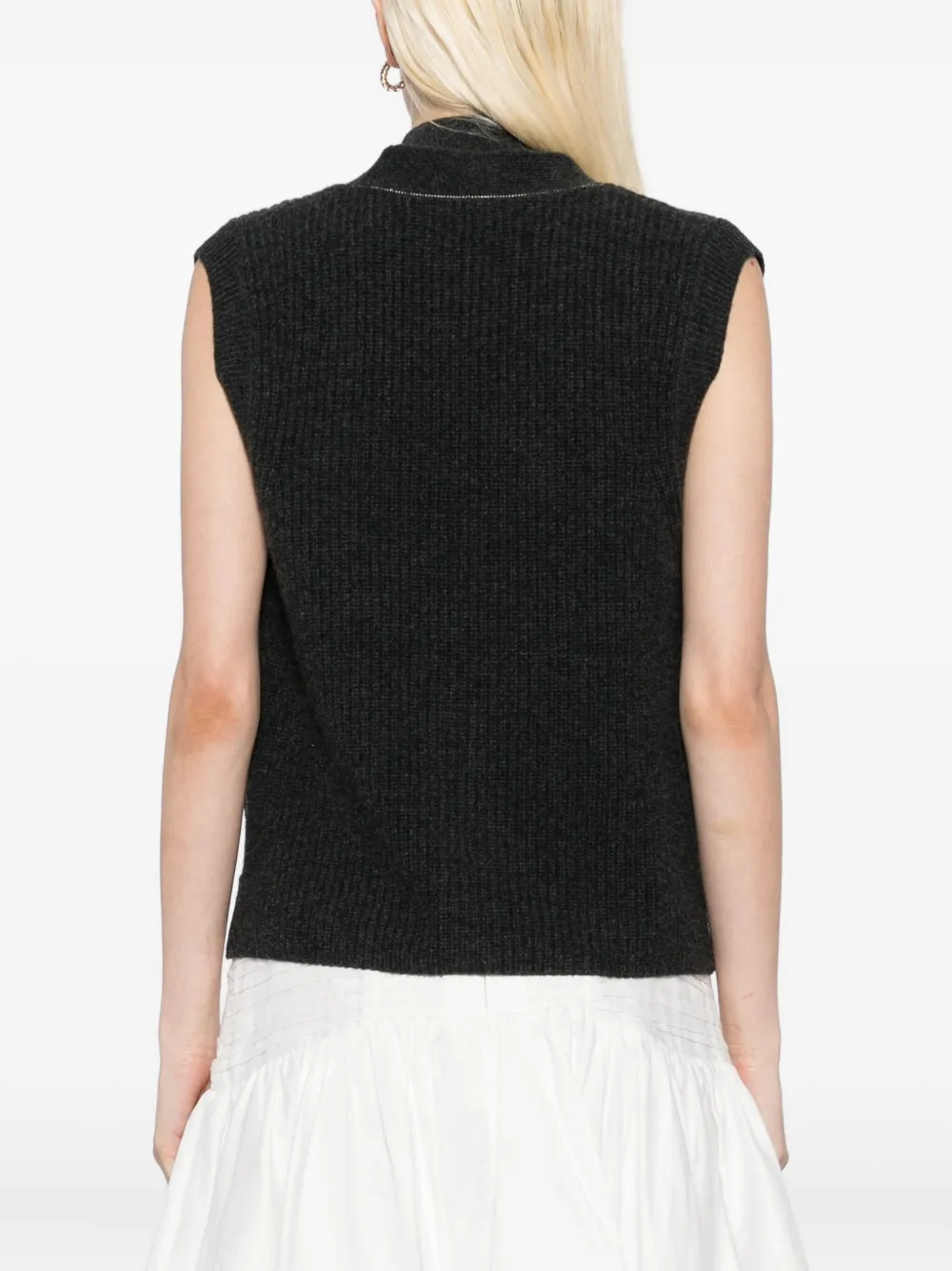 N.Peal Hemd met V-hals Grijs